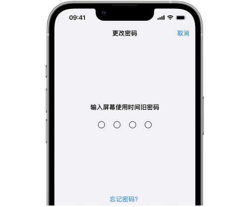 宜川iPhone屏幕维修分享iPhone屏幕使用时间密码忘记了怎么办 