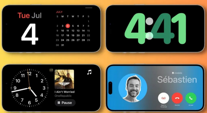 宜川苹果手机维修分享iOS17横屏充电待机显示有什么好处 