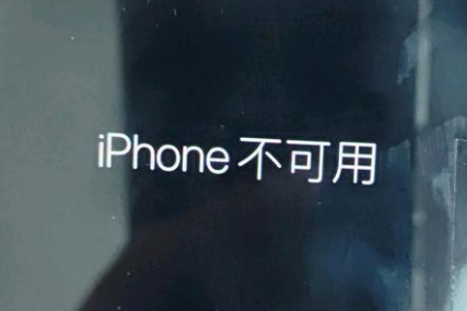 宜川苹果服务网点分享锁屏界面显示“iPhone 不可用”如何解决 